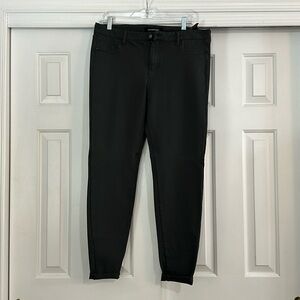 Green pants. Lots of stretch